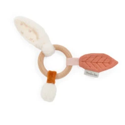 Moulin Roty Anneau-hochet En Bois Lapin MOULIN Apres La Pluie -Made 4 Baby Boutique alp anneau hochet bois lapin 2