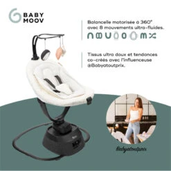 Balancelle Swoon Evolution BABYMOOV Curl White -Made 4 Baby Boutique balancelle swoon evolution babymoov curl white 2