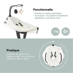 Balancelle Swoon Evolution BABYMOOV Curl White -Made 4 Baby Boutique balancelle swoon evolution babymoov curl white 3