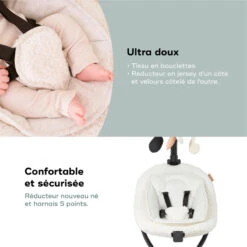 Balancelle Swoon Evolution BABYMOOV Curl White -Made 4 Baby Boutique balancelle swoon evolution babymoov curl white 4