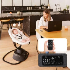 Balancelle Swoon Evolution BABYMOOV Curl White -Made 4 Baby Boutique balancelle swoon evolution babymoov curl white 5