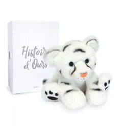 Bébé Tigre Blanc 18cm "Terre Sauvage" HISTOIRE D'OURS Blanc -Made 4 Baby Boutique bebe tigre blanc 18cm 2