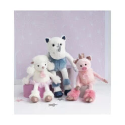 Caniche Roxane PM "Les Petits Twist" HISTOIRE D'OURS Blanc -Made 4 Baby Boutique caniche roxane pm les petits twist 3
