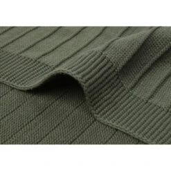 Couverture 75x100 Pure Knit JOLLEIN Leaf Green -Made 4 Baby Boutique couverture 75x100 pure knit jollein leaf green 1 5