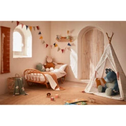 Couverture Tricot 75 X 100 En Coton Bio Dino NOUKIES Tiga, Stegi & Ops -Made 4 Baby Boutique couverture tricot 75 x 100 en coton bio noukies tiga stegi ops 7