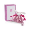 Doudou Attache-sucette DOUDOU ET COMPAGNIE Cerise Le Lapin