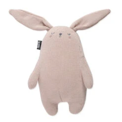 Doudou En Tricot Lapin MINENE Rose