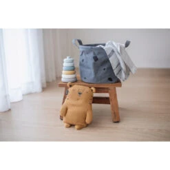 Doudou En Tricot Tigre MINENE Ocre -Made 4 Baby Boutique doudou en tricot tigre minene ocre 1