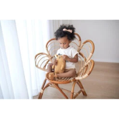 Doudou En Tricot Tigre MINENE Ocre -Made 4 Baby Boutique doudou en tricot tigre minene ocre 2