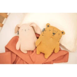 Doudou En Tricot Tigre MINENE Ocre -Made 4 Baby Boutique doudou en tricot tigre minene ocre 5