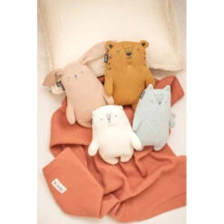 Doudou En Tricot Tigre MINENE Ocre -Made 4 Baby Boutique doudou en tricot tigre minene ocre 6