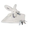 Doudou-lapin Carré Happy Glossy DOUDOU ET COMPAGNIE Blanc -Made 4 Baby Boutique doudou lapin carre happy glossy doudou et compagnie blanc