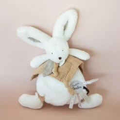 Doudou-lapin Plat Happy Wild DOUDOU ET COMPAGNIE Naturel -Made 4 Baby Boutique doudou lapin plat happy wild doudou et compagnie naturel 1