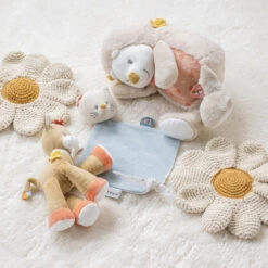 Mini Doudou Chat Lana NATTOU Mila, Lana Et Zoë -Made 4 Baby Boutique doudou mini chat lana nattou mila lana et zoe 2