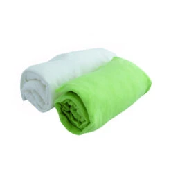 Lot De 2 Drap-housse 60x120 DOMIVA Blanc/anis