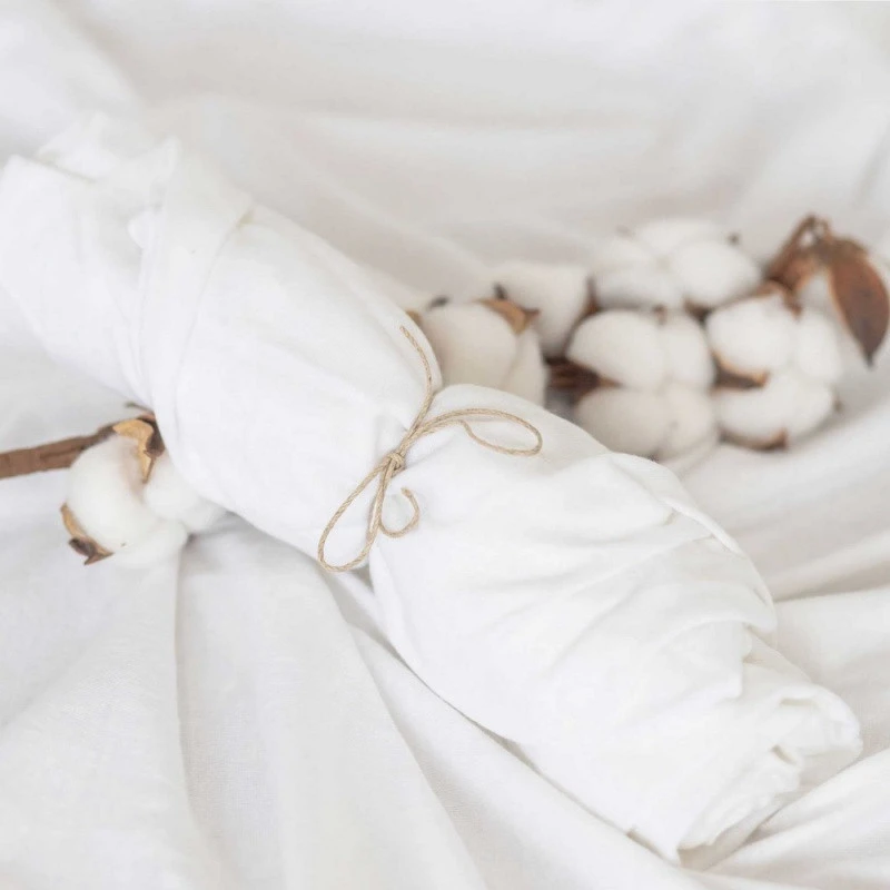 Drap-housse Bio 60x120 DOMIVA Blanc 4 Drap-housse Bio 60x120 DOMIVA Blanc – Image 2