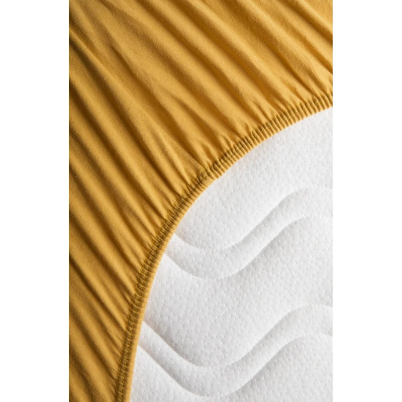 Drap-housse 60x120 En Coton Bio KADOLIS Miel 4 Drap-housse 60x120 En Coton Bio KADOLIS Miel – Image 2