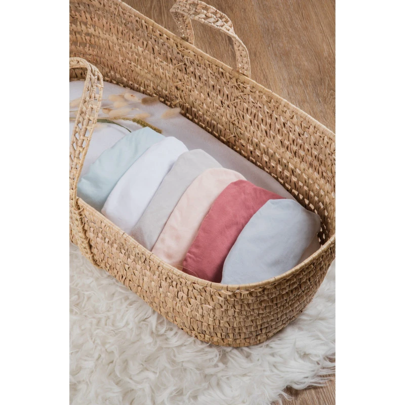 Drap-housse 40x80 En Coton Bio KADOLIS Gris Perle 6 Drap-housse 40x80 En Coton Bio KADOLIS Gris Perle – Image 4