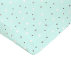 Drap-housse Imprimé 70x140 DOMIVA Aqua étoiles