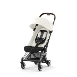 Duo Poussette Coya + Siège Cloud T CYBEX Chrome Brown/Off White/Black -Made 4 Baby Boutique duo poussette coya siege cloud t cybex chrome brownoff whiteblack 4
