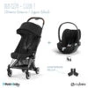 Duo Poussette Coya + Siège Cloud T CYBEX Chrome Brown/Sepia Black -Made 4 Baby Boutique duo poussette coya siege cloud t cybex chrome brownsepia black