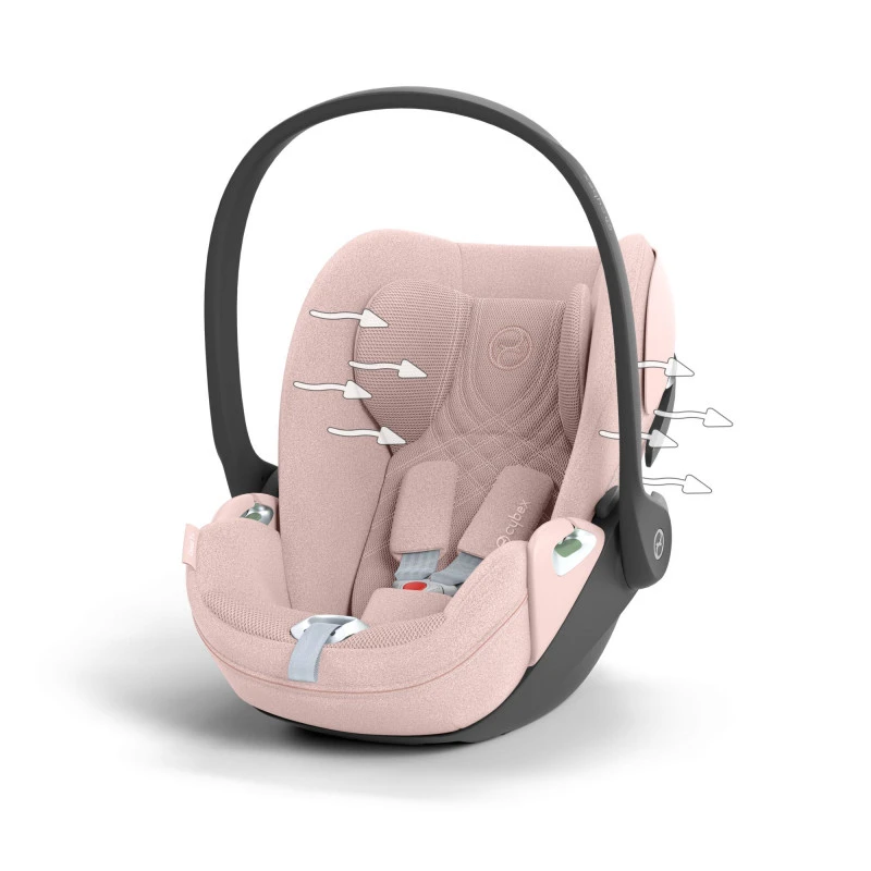 Duo Poussette Coya + Siège Cloud T CYBEX Matt Black/Peach Pink 14 Duo Poussette Coya + Siège Cloud T CYBEX Matt Black/Peach Pink – Image 12