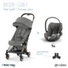 Duo Poussette Coya + Siège Cloud T CYBEX Rosegold/Mirage Grey