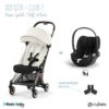 Duo Poussette Coya + Siège Cloud T CYBEX Rosegold/Off White/Black -Made 4 Baby Boutique duo poussette coya siege cloud t cybex rosegoldoff whiteblack