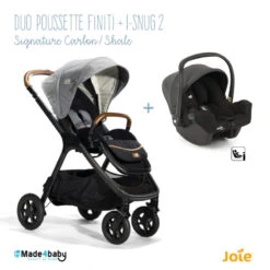 Duo Poussette Finiti + I-Snug 2 JOIE Signature Carbon / Shale