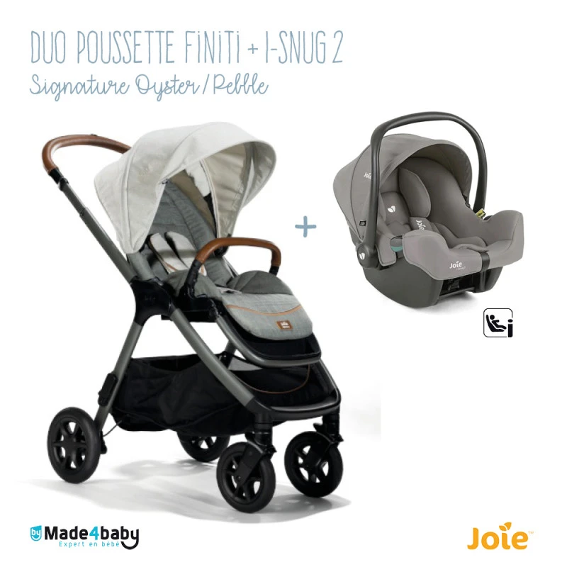 Duo Poussette Finiti + I-Snug 2 JOIE Signature Oyster / Pebble 3 Duo Poussette Finiti + I-Snug 2 JOIE Signature Oyster / Pebble