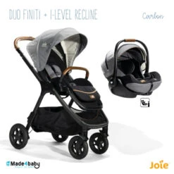 Duo Poussette Finiti + Siège Auto I-Level Recline JOIE Signature Carbon