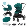 Duo Poussette + Nacelle Nea 2 En 1 KINDERKRAFT Nature Vibes Vert -Made 4 Baby Boutique duo poussette nacelle nea 2 en 1 kinderkraft nature vibes vert