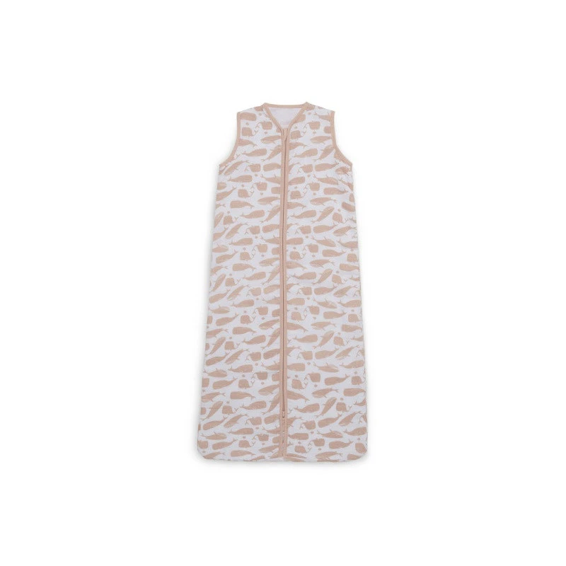 Gigoteuse D'été En Gaze De Coton 70cm JOLLEIN Whales Pale Pink 3 Gigoteuse D'été En Gaze De Coton 70cm JOLLEIN Whales Pale Pink