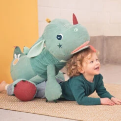 Grande Peluche Range-secrets Joe Le Dragon LES LILLIPUTIENS -Made 4 Baby Boutique grande peluche range secrets joe le dragon les lilliputiens 15