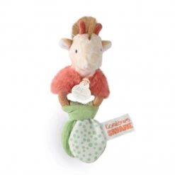 Hochet Girafe 15 Cm Couleurs Savane DOUDOU ET COMPAGNIE