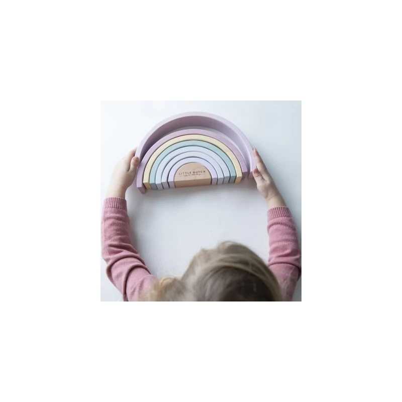 Arc En Ciel En Bois LITTLE DUTCH Pink 5 Arc En Ciel En Bois LITTLE DUTCH Pink – Image 3