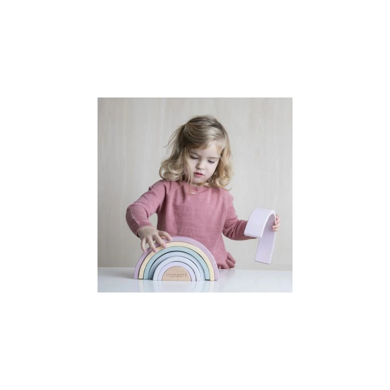 Arc En Ciel En Bois LITTLE DUTCH Pink 7 Arc En Ciel En Bois LITTLE DUTCH Pink – Image 5