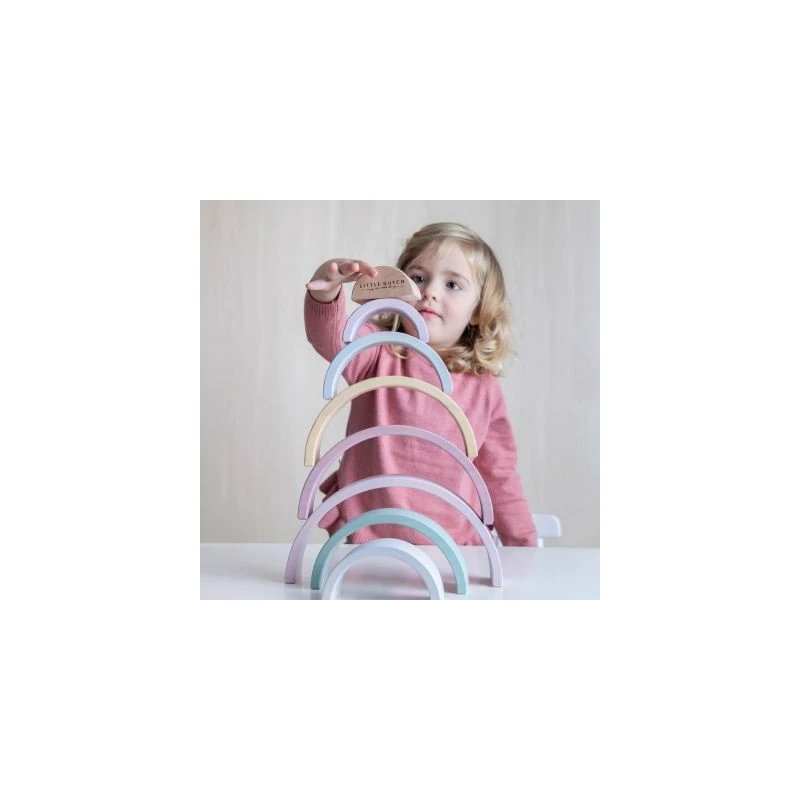 Arc En Ciel En Bois LITTLE DUTCH Pink 10 Arc En Ciel En Bois LITTLE DUTCH Pink – Image 8