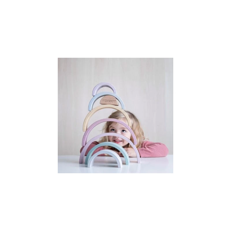 Arc En Ciel En Bois LITTLE DUTCH Pink 11 Arc En Ciel En Bois LITTLE DUTCH Pink – Image 9