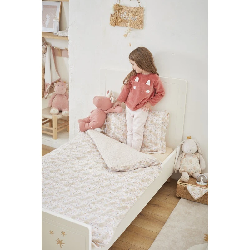 Housse De Couette En Mousseline Bio 100x140 NOUKIE'S Lina&Joy 9 Housse De Couette En Mousseline Bio 100x140 NOUKIE'S Lina&Joy – Image 7