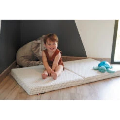 Matelas Pliant 2 Parties 60x120 CANDIDE Océan Friendly -Made 4 Baby Boutique matelas ocean friendly pliant 2 parties 9