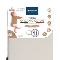 Matelas Organic Coton 70 X 140 Cm CANDIDE -Made 4 Baby Boutique matelas organic coton 70 x 140 cm candide 6