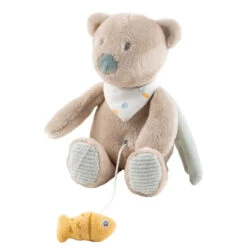 Mini-peluche Musicale Jules L’ours Beige NATTOU Roméo, Jules & Sally -Made 4 Baby Boutique mini peluche musicale jules lours beige nattou romeo jules sally 1 2