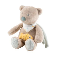 Mini-peluche Musicale Jules L’ours Beige NATTOU Roméo, Jules & Sally -Made 4 Baby Boutique mini peluche musicale jules lours beige nattou romeo jules sally 1 3