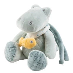 Mini-peluche Musicale Roméo Le Croco Vert NATTOU Roméo, Jules & Sally