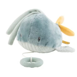 Mini-peluche Musicale Sally La Baleine Bleue NATTOU Roméo, Jules & Sally