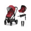 Pack Poussette Evostar 1 Et Gr0+ Evoluna I-size KIDDY Ruby Red