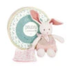 Pantin-lapin Avec Doudou Rose 22cm DOUDOU&COMPAGNIE Botanic -Made 4 Baby Boutique pantin lapin avec doudou rose 22cm doudoucompagnie botanic