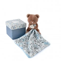 Pantin Ours Avec Doudou Mouchoir Boh’aime DOUDOU ET COMPAGNIE Marron -Made 4 Baby Boutique pantin ours avec doudou mouchoir bohaime doudou et compagnie marron 1 1
