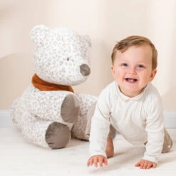 Peluche 75cm Jungo Le Léopard Des Neige NATTOU Boris & Jungo -Made 4 Baby Boutique peluche 75cm jungo le leopard des neige nattou boris jungo 3